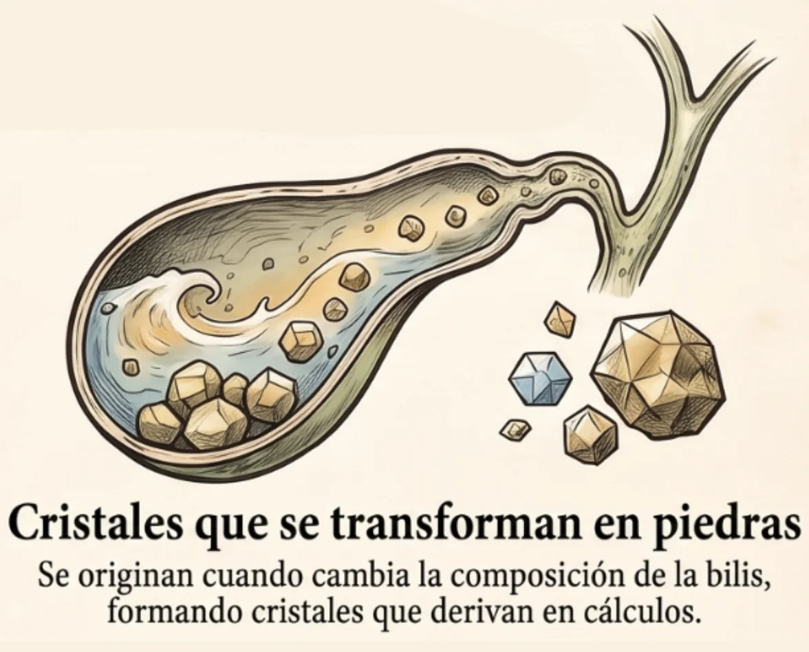 Anatomía de la vesícula biliar y sus cálculos